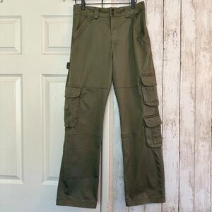 Abercrombie & Fitch Relaxed Cargo Pant  Green Women's 28 6R Modern Casual Army
